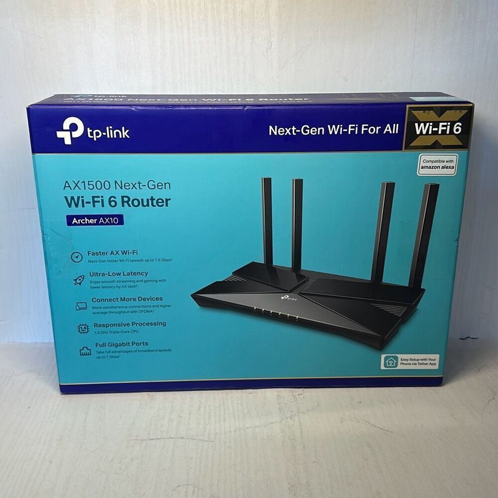TP-LINK Archer AX10 Dual-Band‎ Wi-Fi 6 Router AX1500 Next Gen